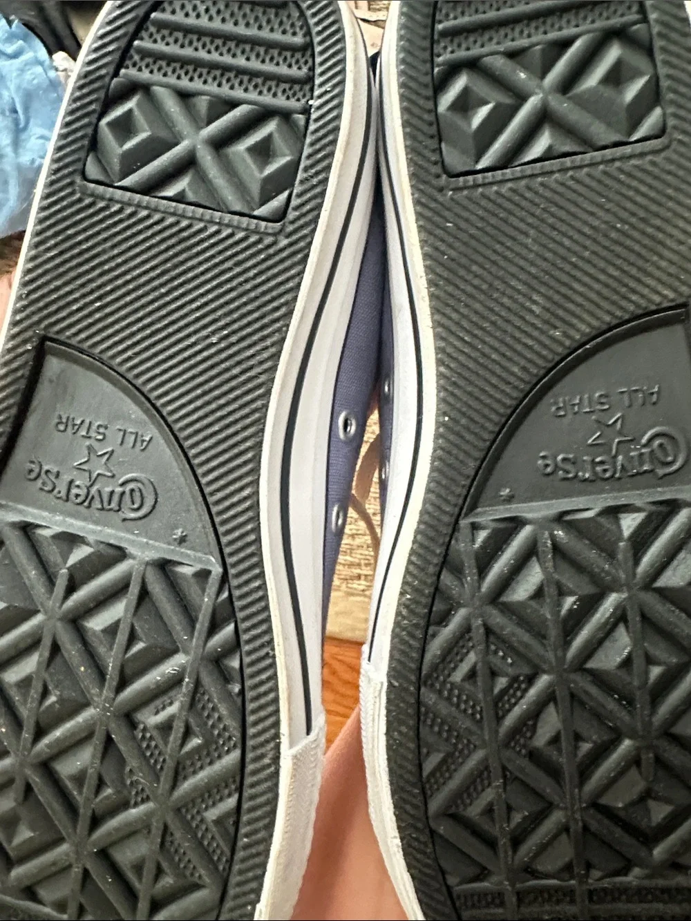 Converse All Star Low Top Sneakers - Lavender with White Accents